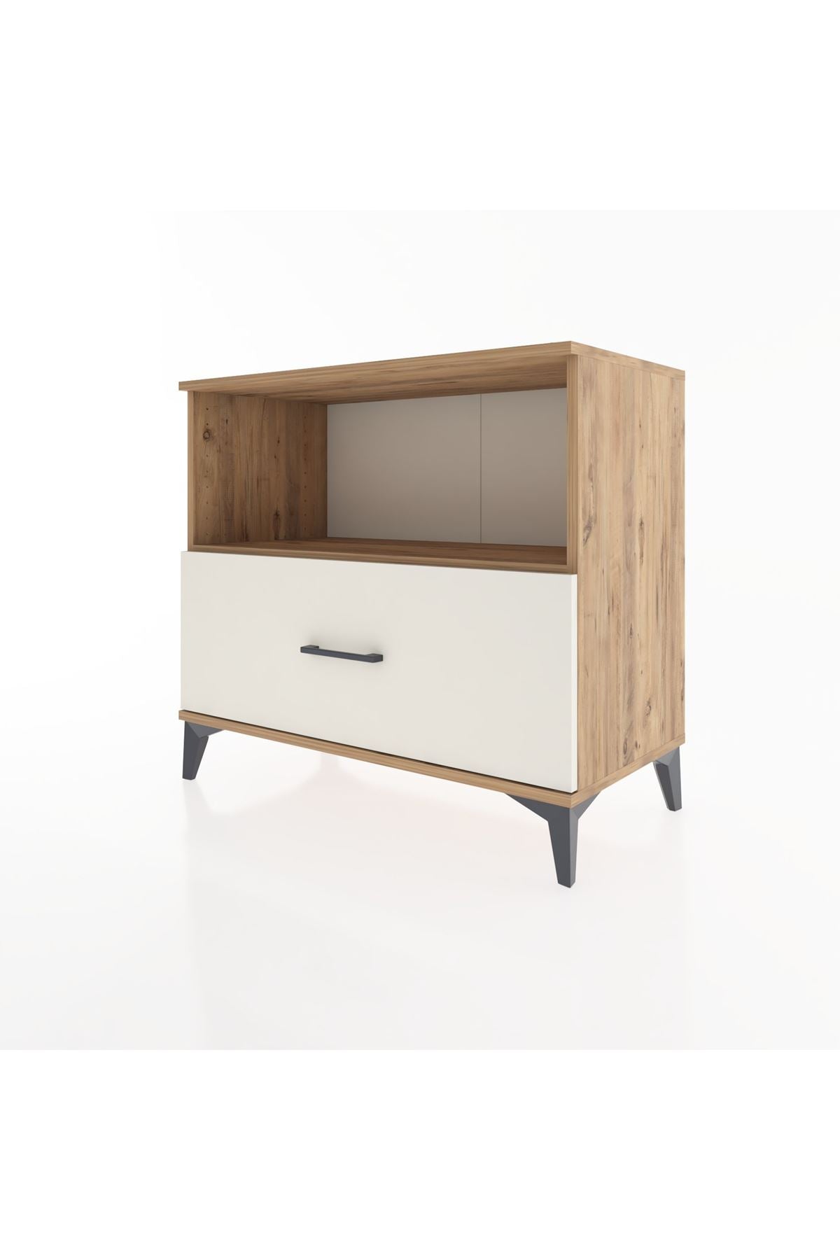 Hyperion Şifonyer Tek Raflı Tek Çekmeceli 88x44x80 Çam-Aytaşı