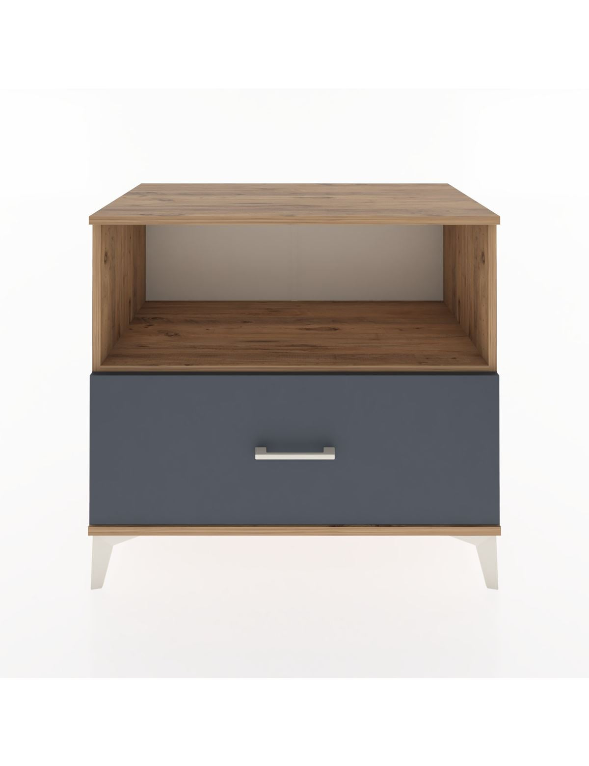 Hyperion Şifonyer Tek Raflı Tek Çekmeceli 88x44x80 Çam-Antrasit