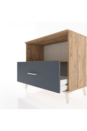 Hyperion Şifonyer Tek Raflı Tek Çekmeceli 88x44x80 Çam-Antrasit