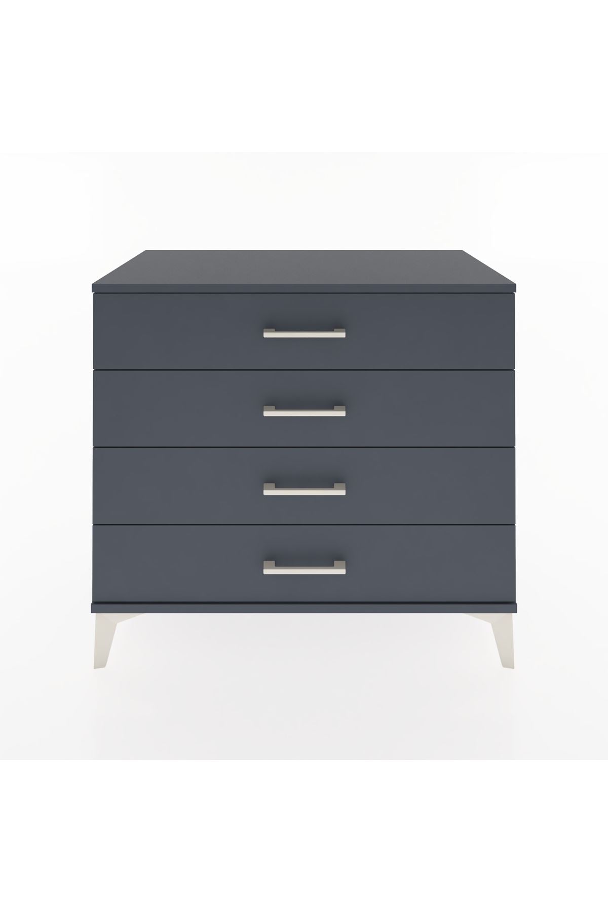 Hyperion Şifonyer 4 Çekmeceli 88x44x80 Antrasit-Antrasit