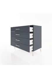 Hyperion Şifonyer 4 Çekmeceli 88x44x80 Antrasit-Antrasit