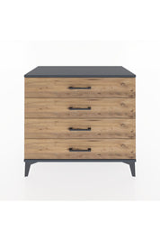 Hyperion Şifonyer 4 Çekmeceli 88x44x80 Antrasit-Çam