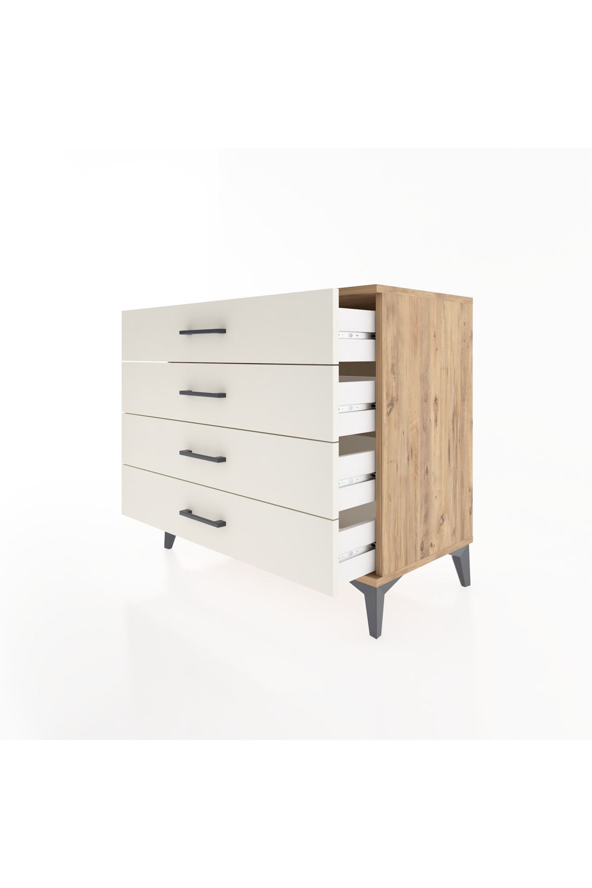 Hyperion Şifonyer 4 Çekmeceli 88x44x80 Çam-Aytaşı