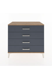 Hyperion Şifonyer 4 Çekmeceli 88x44x80 Çam-Antrasit