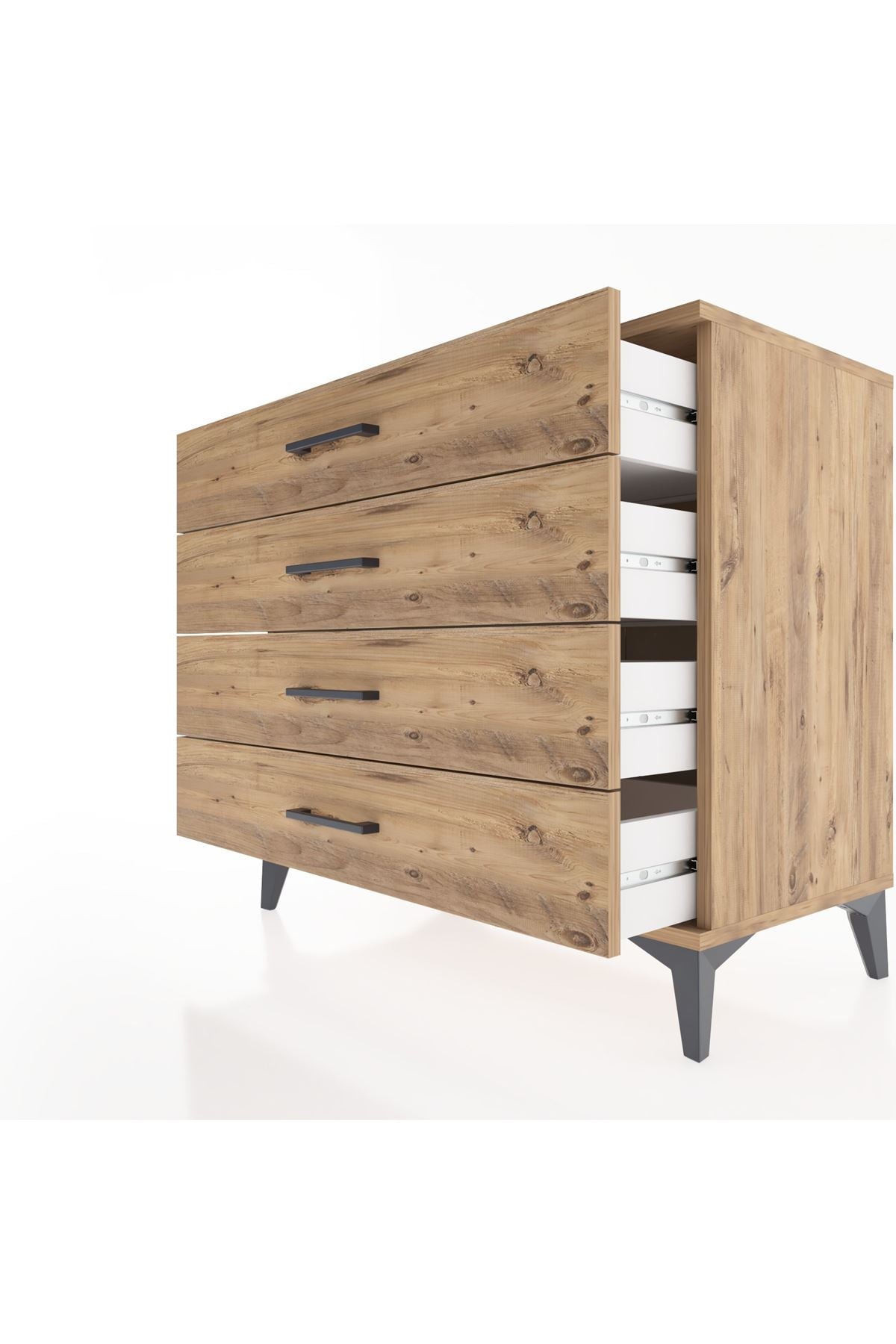 Hyperion Şifonyer 4 Çekmeceli 88x44x80 Çam-Çam