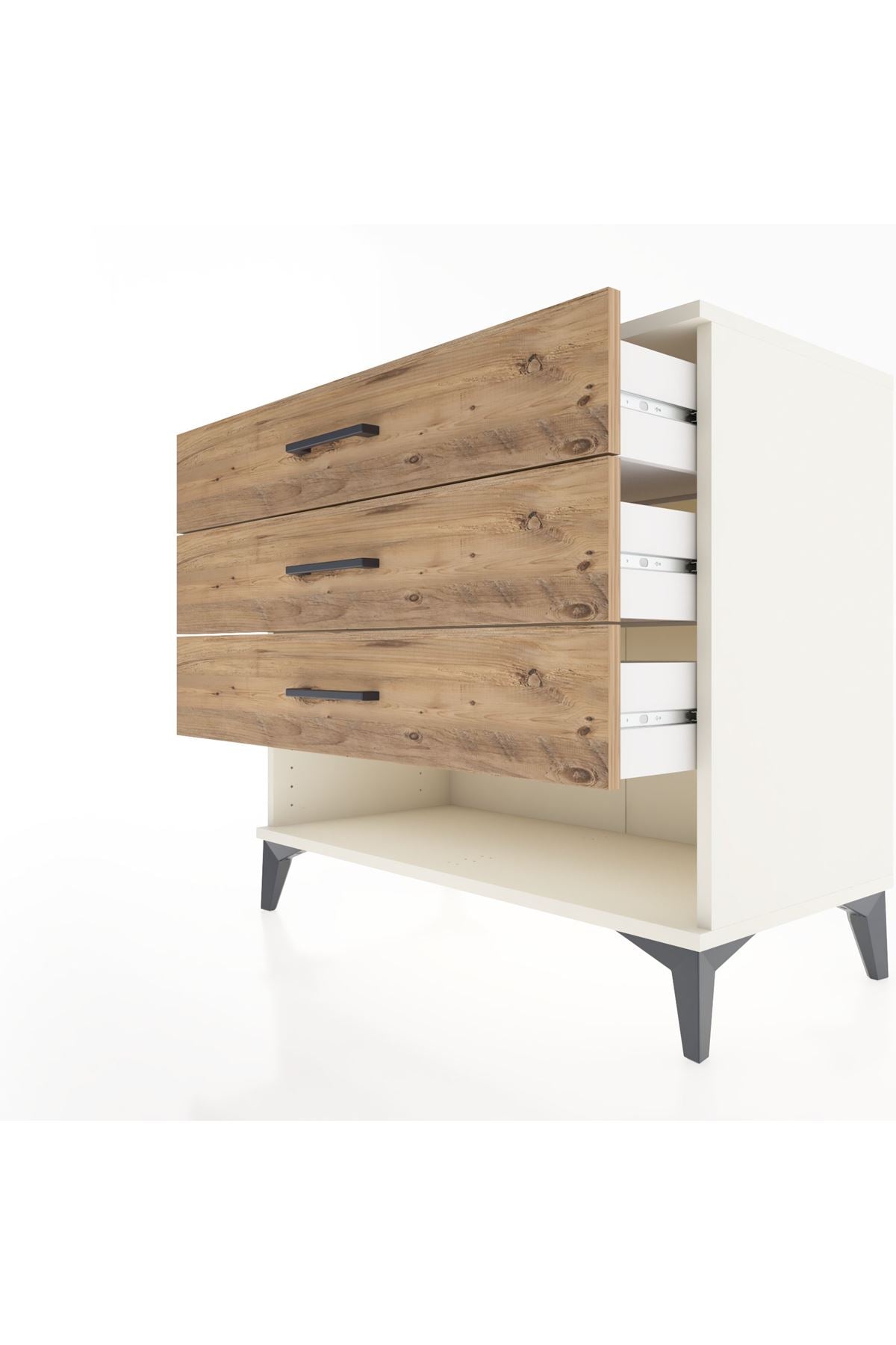 Hyperion Şifonyer 3 Çekmeceli 88x44x80 Aytaşı-Çam