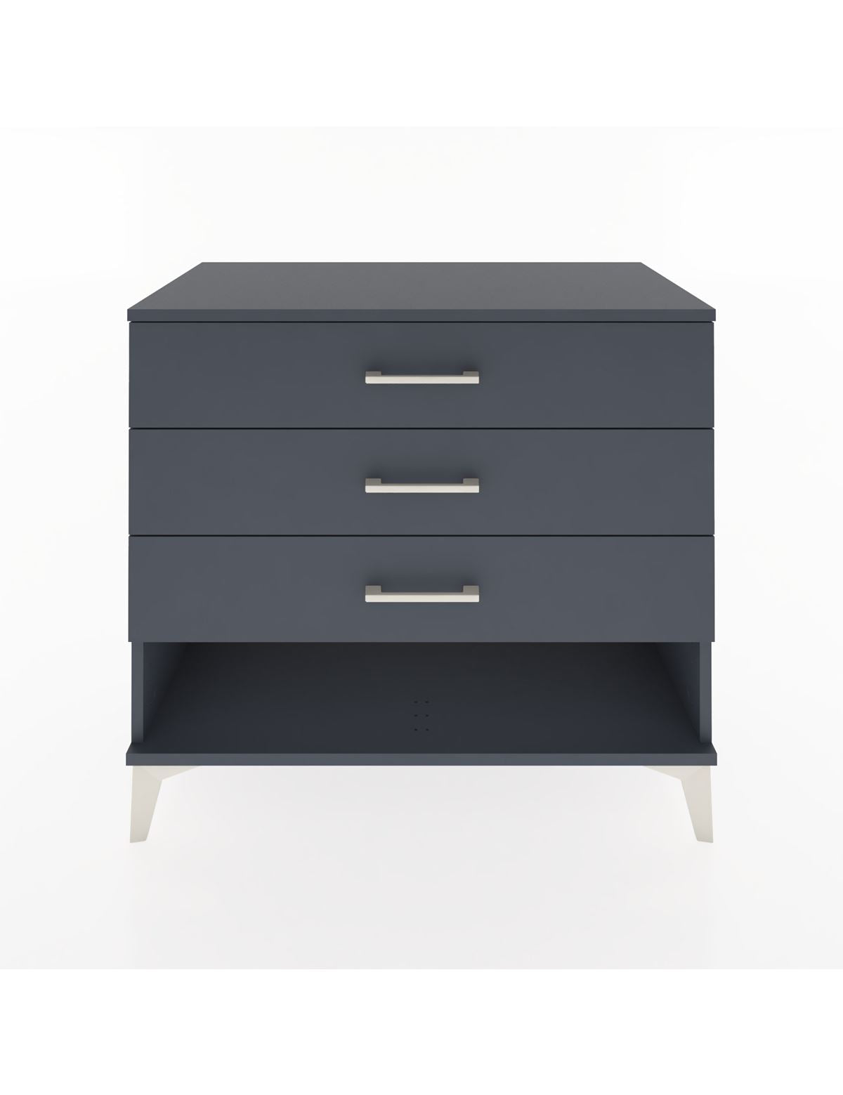 Hyperion Şifonyer 3 Çekmeceli 88x44x80 Antrasit-Antrasit