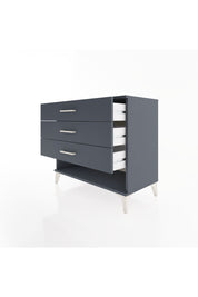 Hyperion Şifonyer 3 Çekmeceli 88x44x80 Antrasit-Antrasit