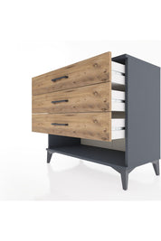Hyperion Şifonyer 3 Çekmeceli 88x44x80 Antrasit-Çam
