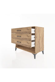 Hyperion Şifonyer 3 Çekmeceli 88x44x80 Çam-Çam