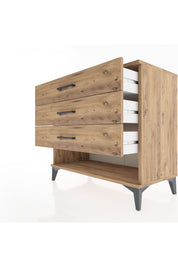 Hyperion Şifonyer 3 Çekmeceli 88x44x80 Çam-Çam