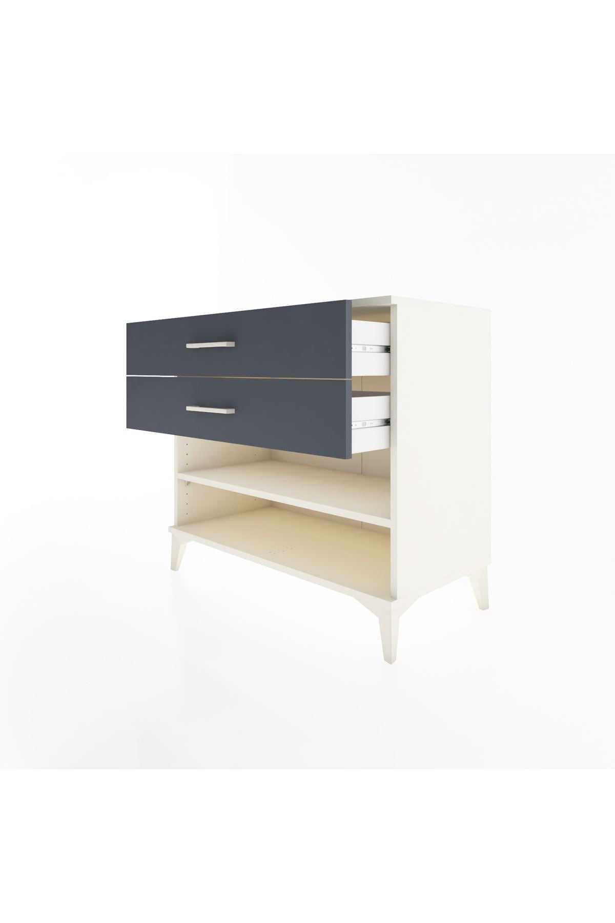 Hyperion Şifonyer Tek Raflı 2 Çekmeceli 88x44x80 Aytaşı-Antrasit