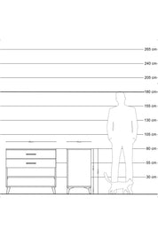 Hyperion Şifonyer Tek Raflı 2 Çekmeceli 88x44x80 Aytaşı-Antrasit