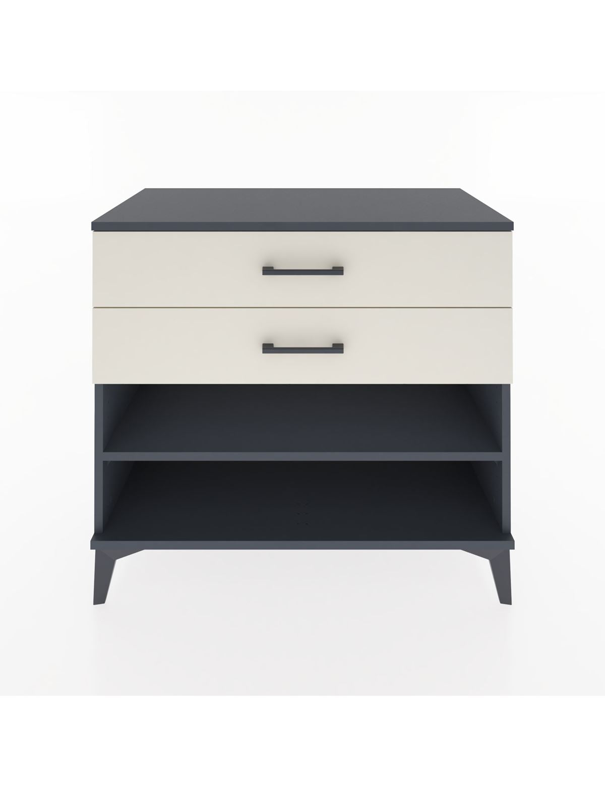 Hyperion Şifonyer Tek Raflı 2 Çekmeceli 88x44x80 Antrasit-Aytaşı