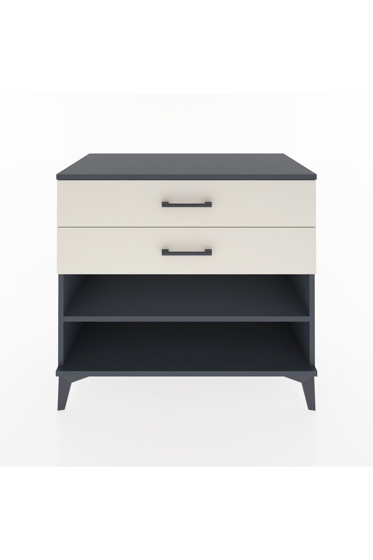 Hyperion Şifonyer Tek Raflı 2 Çekmeceli 88x44x80 Antrasit-Aytaşı