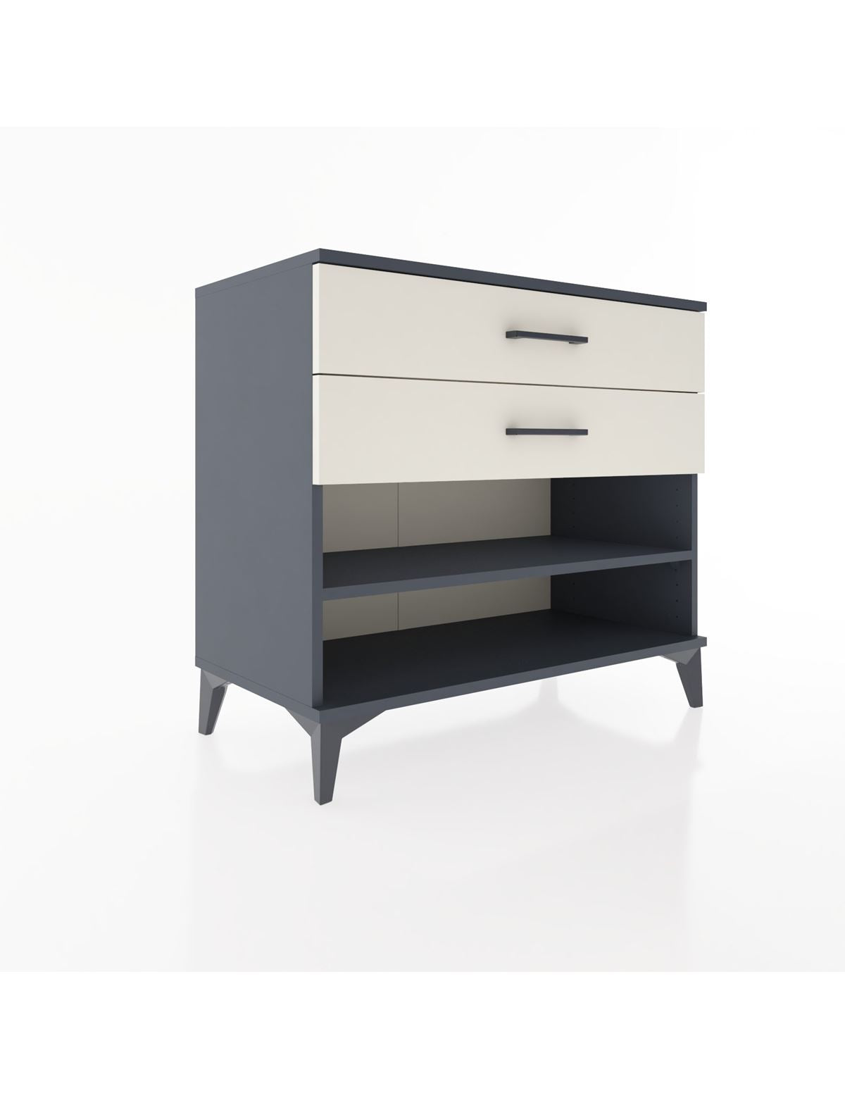 Hyperion Şifonyer Tek Raflı 2 Çekmeceli 88x44x80 Antrasit-Aytaşı