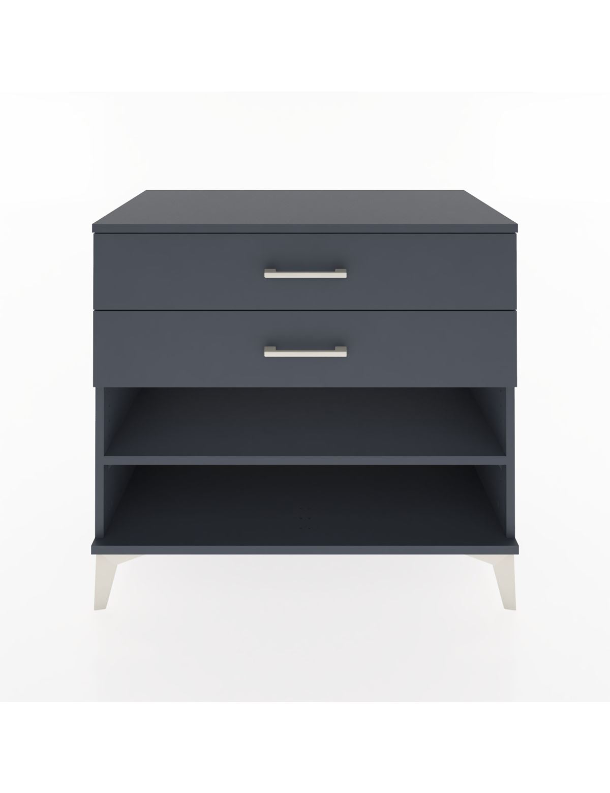 Hyperion Şifonyer Tek Raflı 2 Çekmeceli 88x44x80 Antrasit-Antrasit