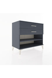 Hyperion Şifonyer Tek Raflı 2 Çekmeceli 88x44x80 Antrasit-Antrasit