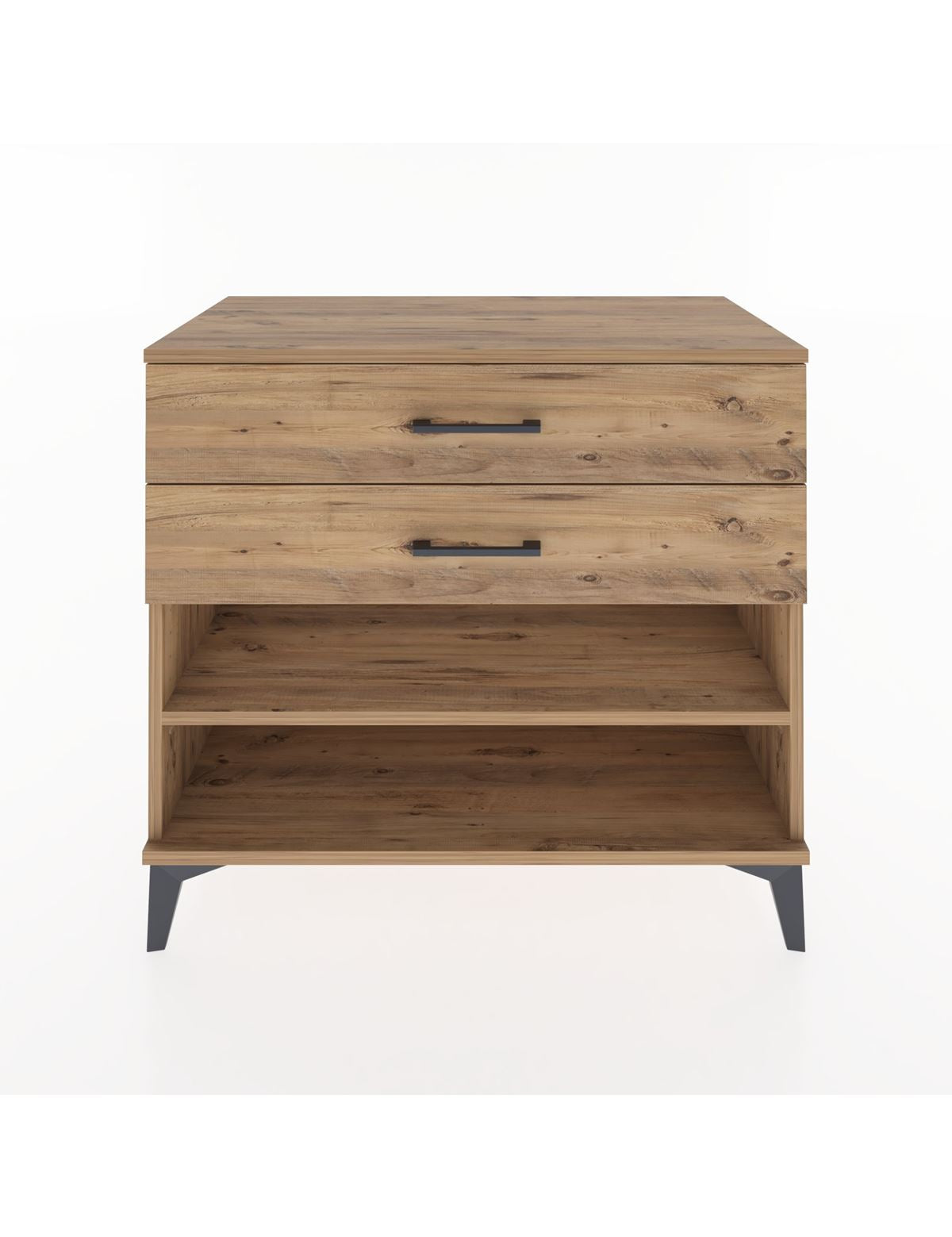 Hyperion Şifonyer Tek Raflı 2 Çekmeceli 88x44x80 Çam-Çam