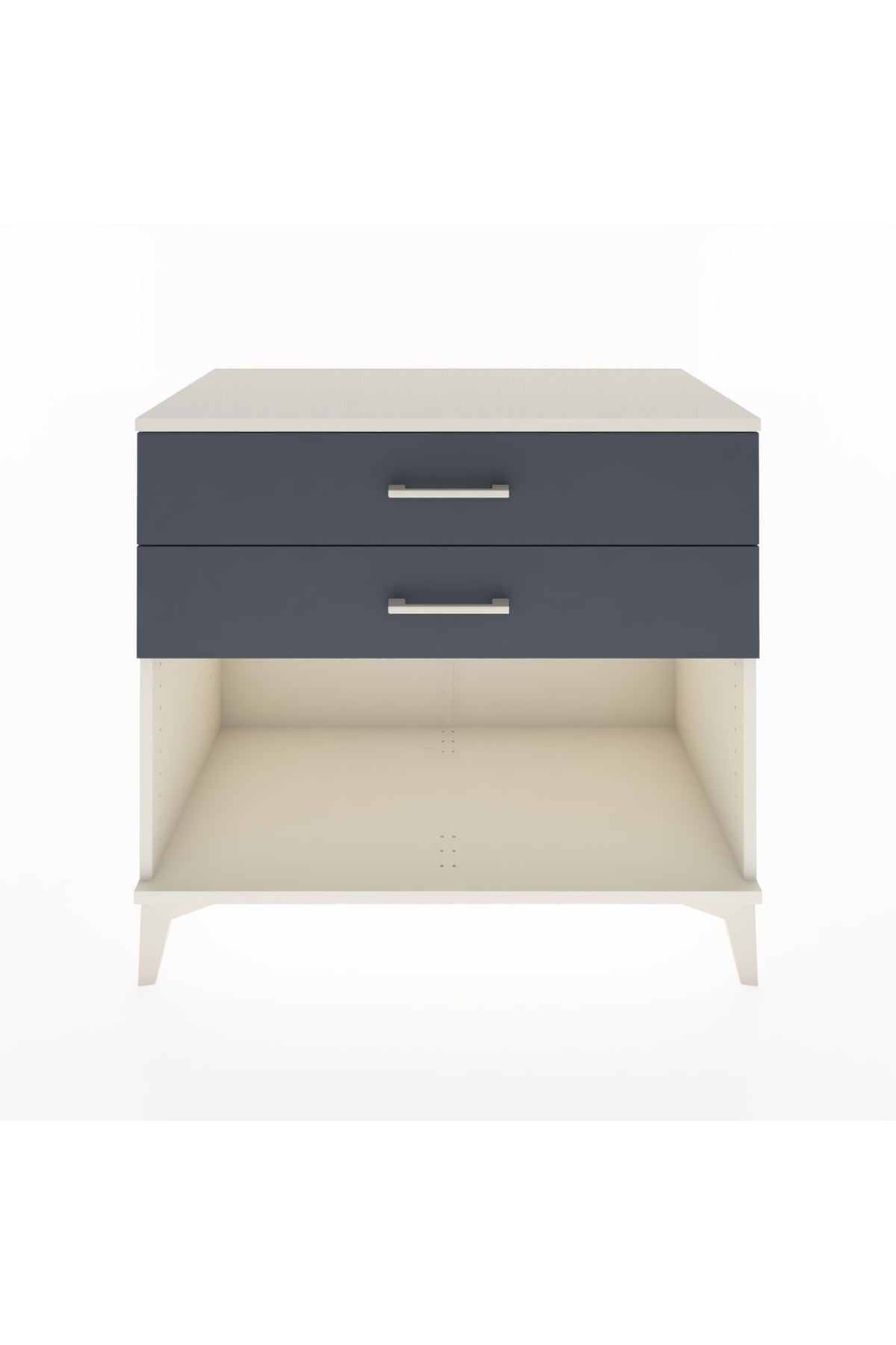 Hyperion Şifonyer 2 Çekmeceli 88x44x80 Aytaşı-Antrasit