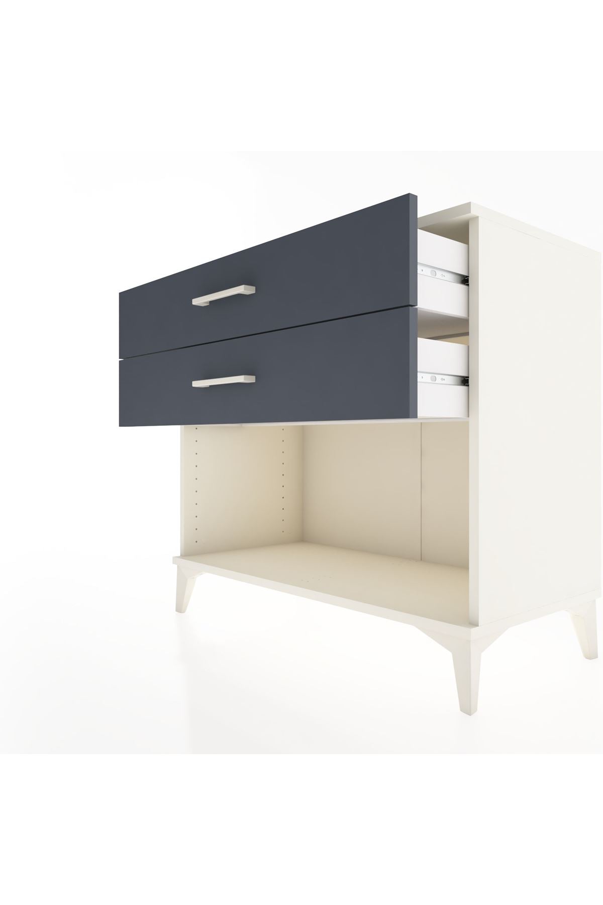 Hyperion Şifonyer 2 Çekmeceli 88x44x80 Aytaşı-Antrasit