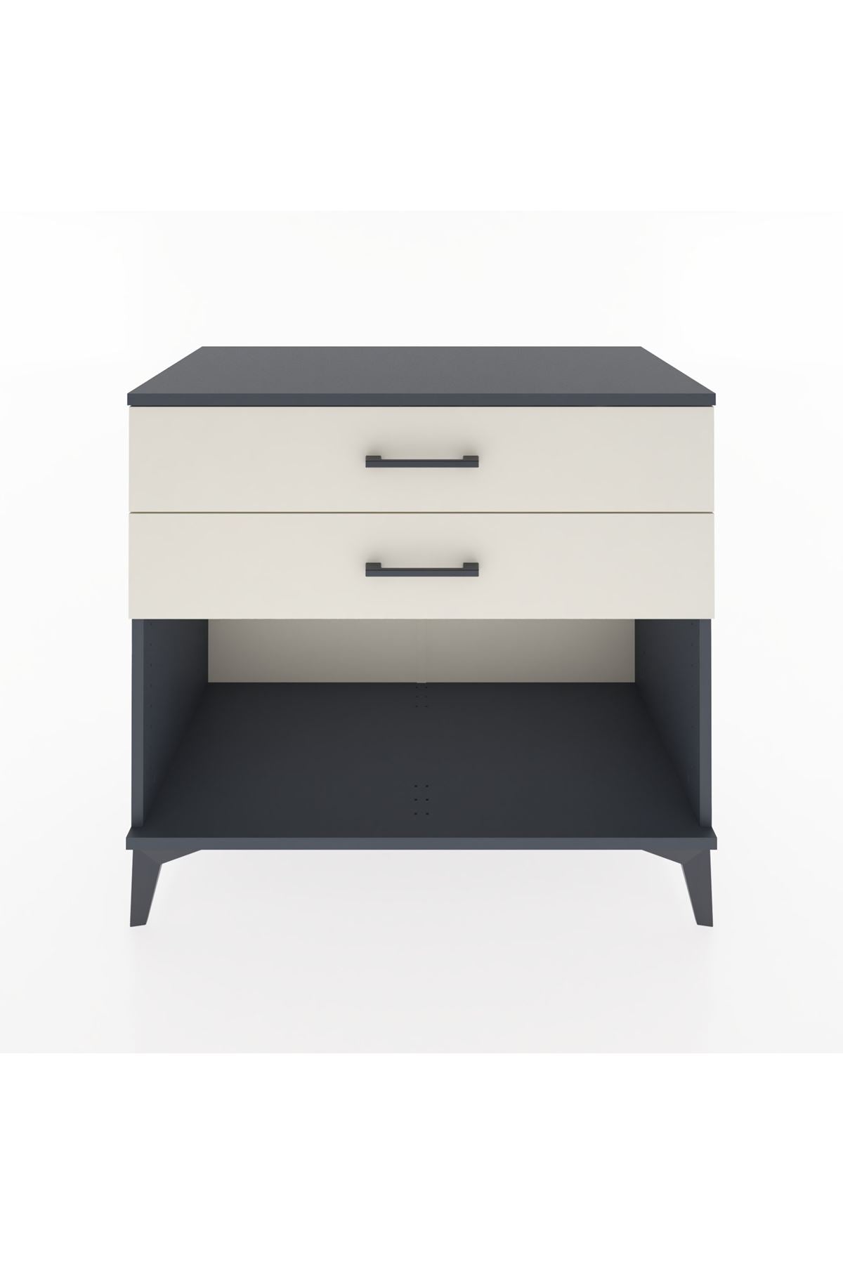 Hyperion Şifonyer 2 Çekmeceli 88x44x80 Antrasit-Aytaşı