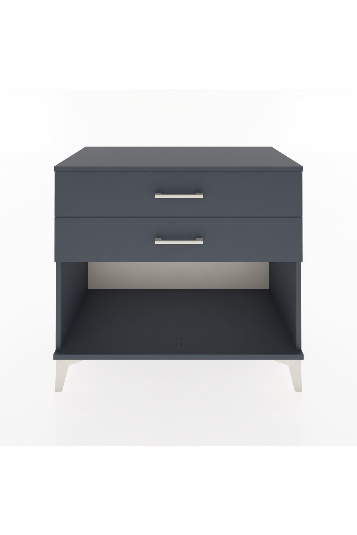 Hyperion Şifonyer 2 Çekmeceli 88x44x80 Antrasit-Antrasit