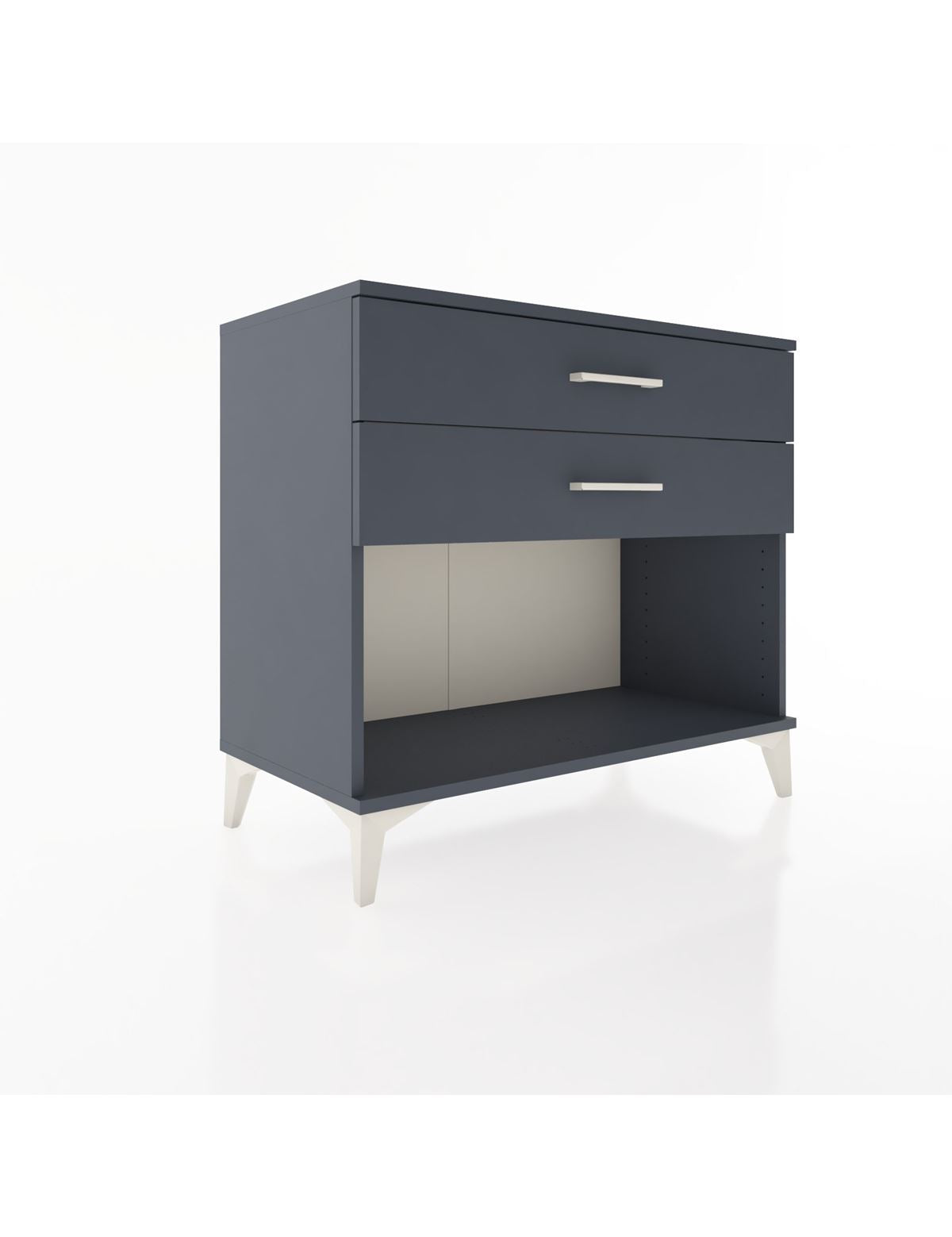 Hyperion Şifonyer 2 Çekmeceli 88x44x80 Antrasit-Antrasit