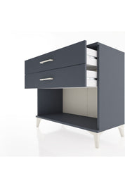 Hyperion Şifonyer 2 Çekmeceli 88x44x80 Antrasit-Antrasit