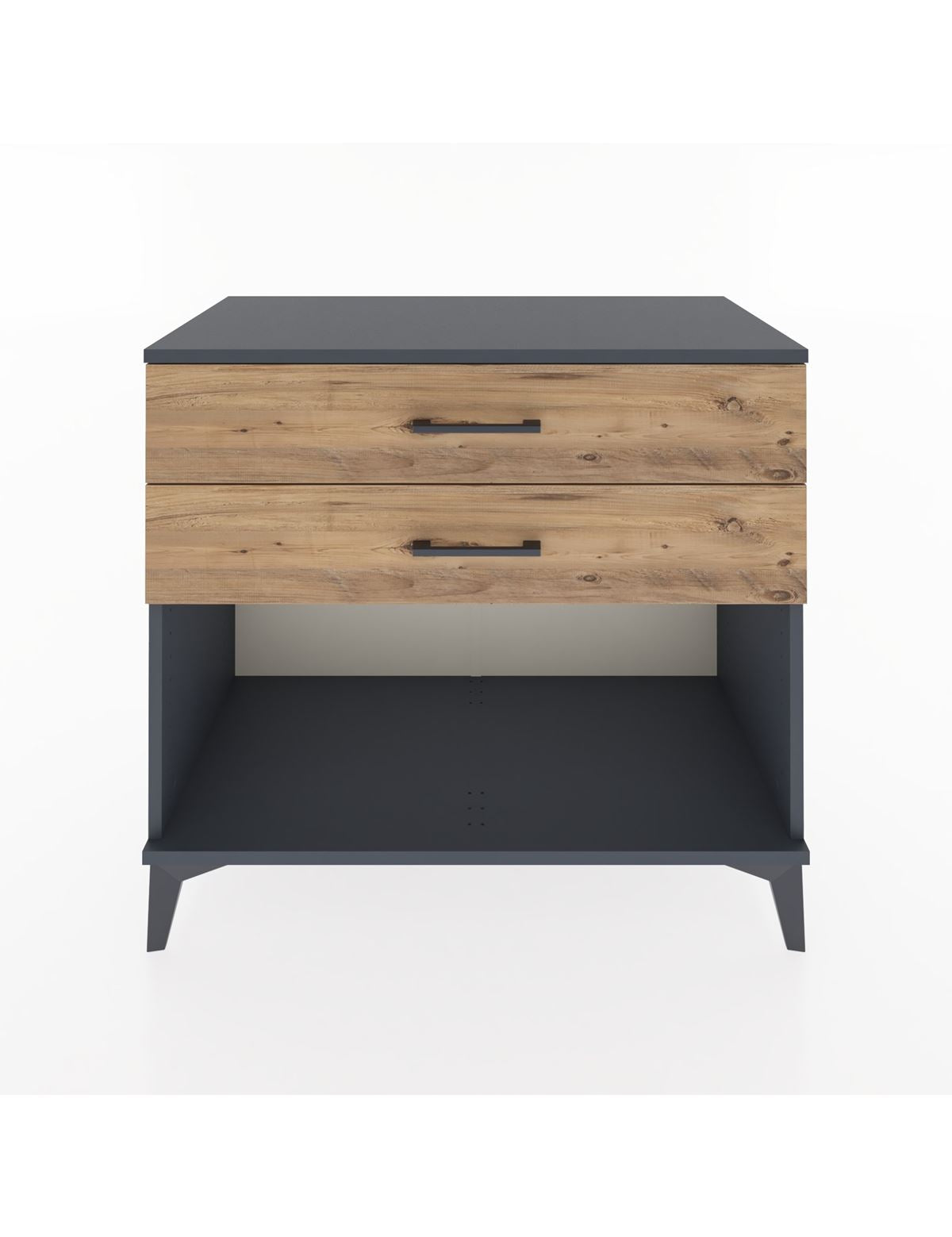 Hyperion Şifonyer 2 Çekmeceli 88x44x80 Antrasit-Çam