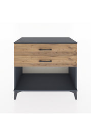 Hyperion Şifonyer 2 Çekmeceli 88x44x80 Antrasit-Çam