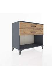 Hyperion Şifonyer 2 Çekmeceli 88x44x80 Antrasit-Çam