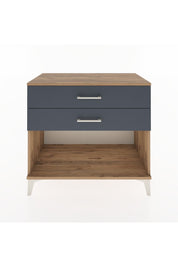 Hyperion Şifonyer 2 Çekmeceli 88x44x80 Çam-Antrasit