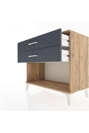 Hyperion Şifonyer 2 Çekmeceli 88x44x80 Çam-Antrasit