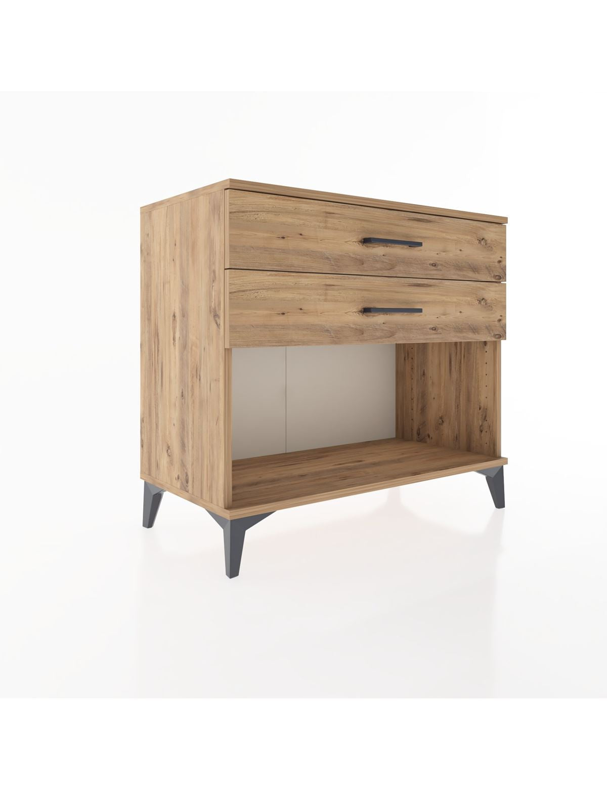 Hyperion Şifonyer 2 Çekmeceli 88x44x80 Çam-Çam