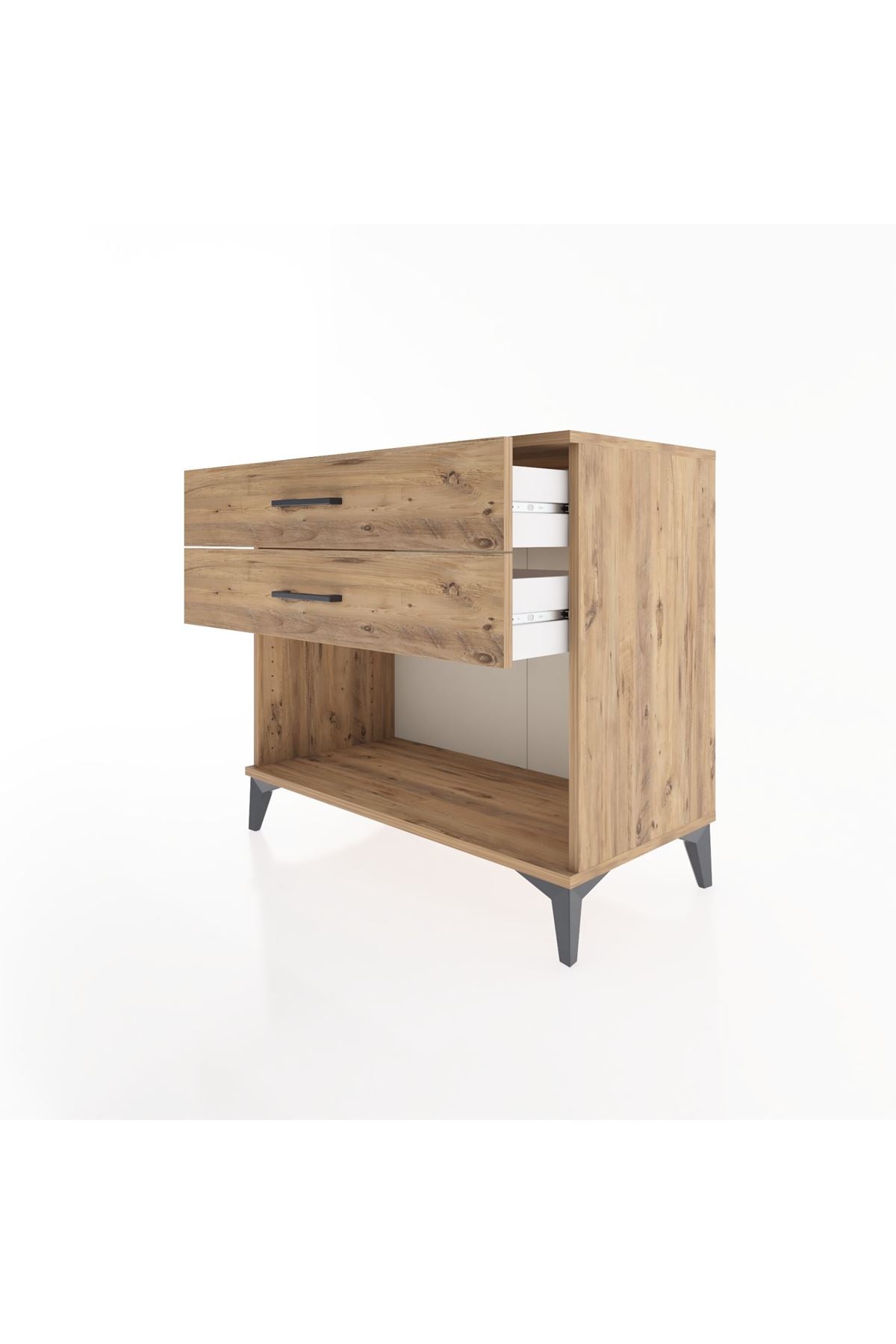 Hyperion Şifonyer 2 Çekmeceli 88x44x80 Çam-Çam