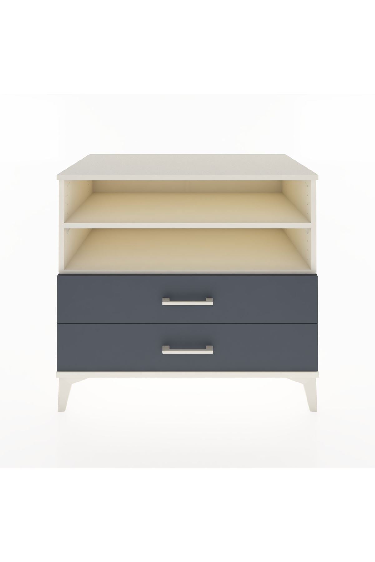 Hyperion Şifonyer 2 Raflı 2 Çekmeceli 88x44x80 Aytaşı-Antrasit