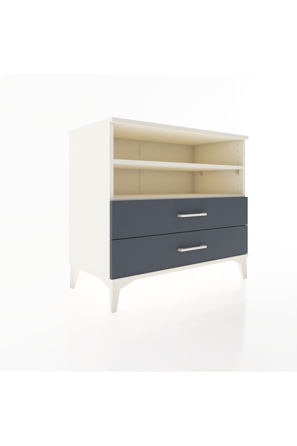 Hyperion Şifonyer 2 Raflı 2 Çekmeceli 88x44x80 Aytaşı-Antrasit