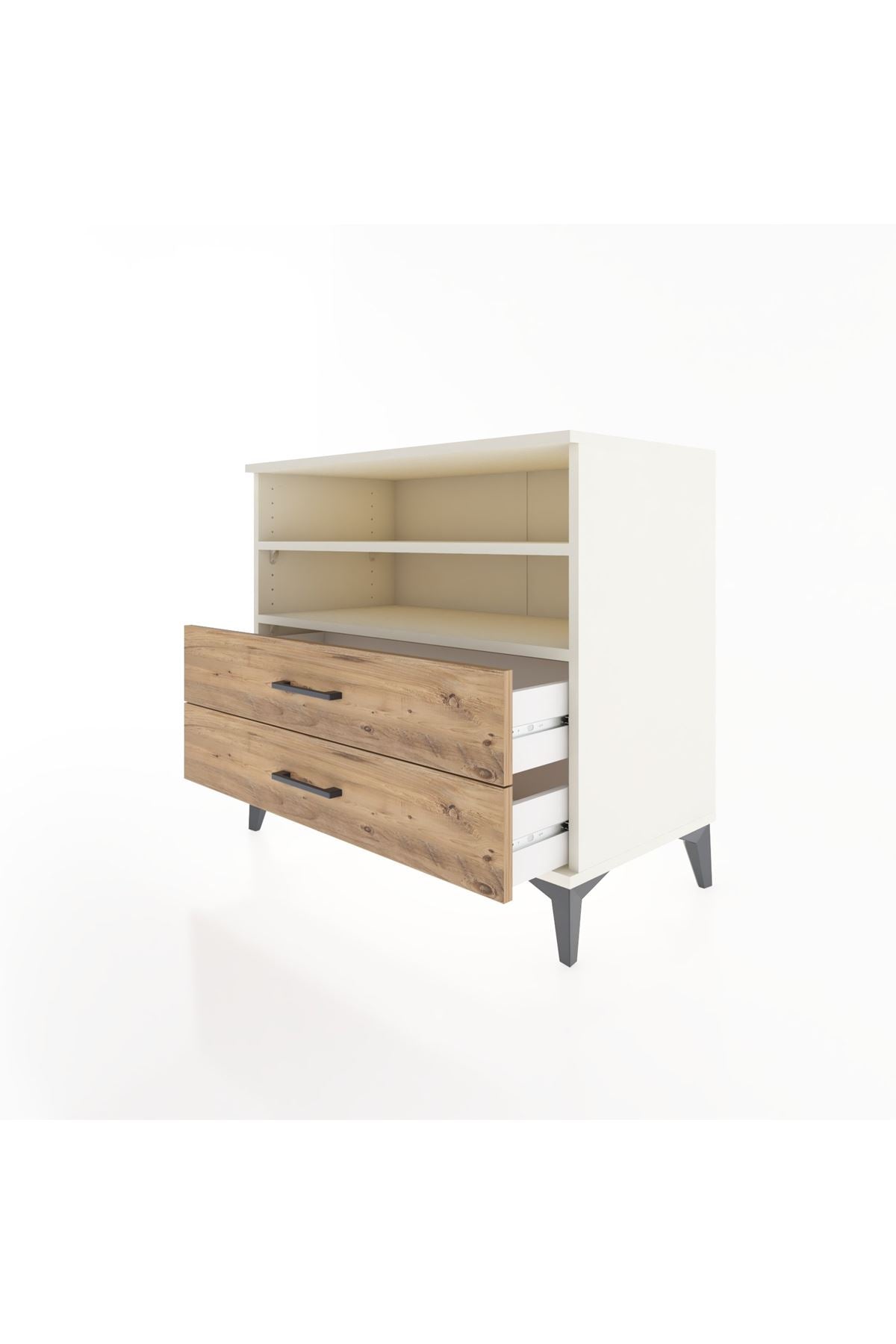 Hyperion Şifonyer 2 Raflı 2 Çekmeceli 88x44x80 Aytaşı-Çam