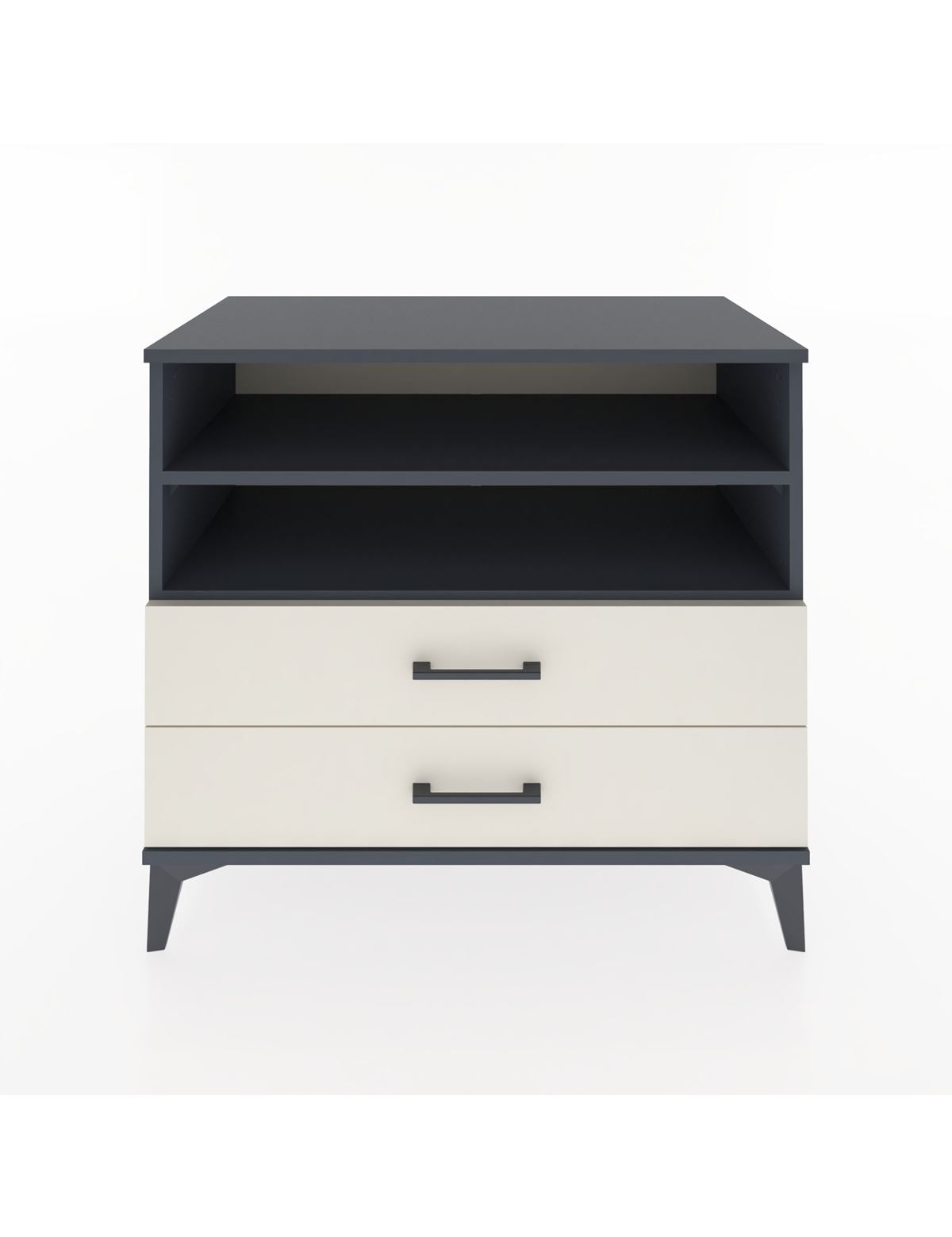 Hyperion Şifonyer 2 Raflı 2 Çekmeceli 88x44x80 Antrasit-Aytaşı