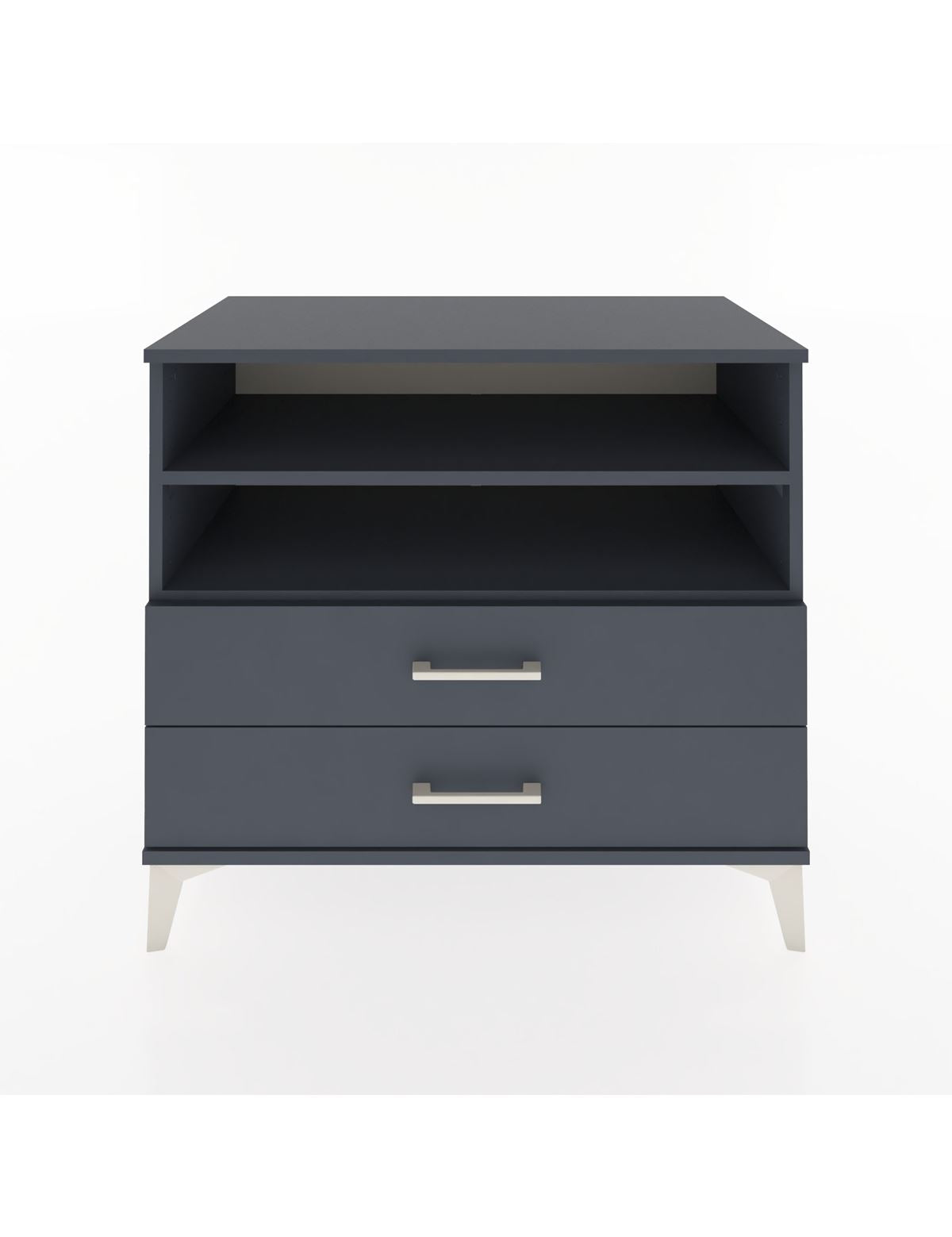 Hyperion Şifonyer 2 Raflı 2 Çekmeceli 88x44x80 Antrasit-Antrasit