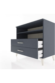 Hyperion Şifonyer 2 Raflı 2 Çekmeceli 88x44x80 Antrasit-Antrasit