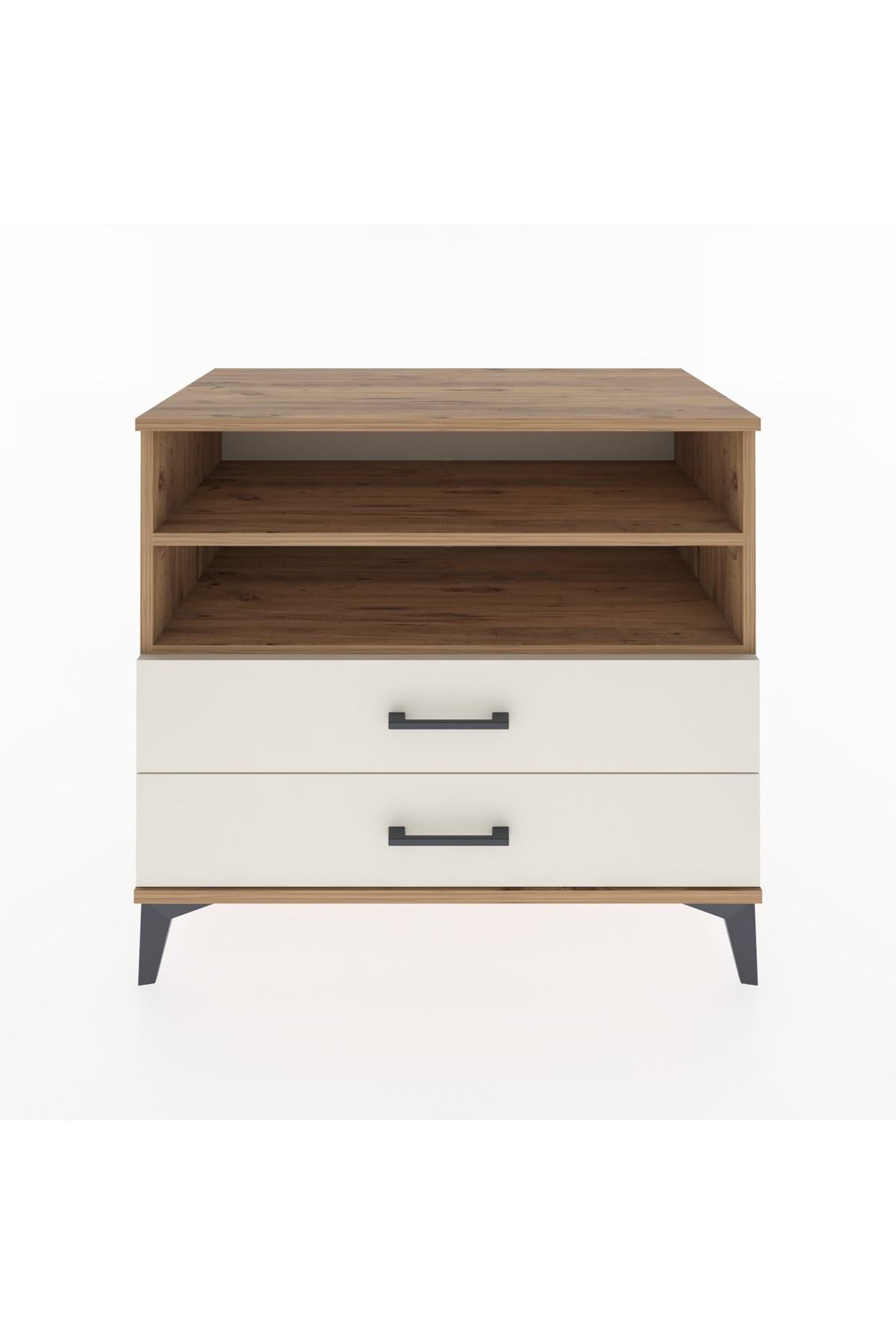 Hyperion Şifonyer 2 Raflı 2 Çekmeceli 88x44x80 Çam-Aytaşı