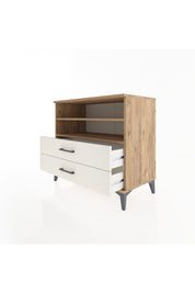 Hyperion Şifonyer 2 Raflı 2 Çekmeceli 88x44x80 Çam-Aytaşı