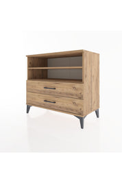 Hyperion Şifonyer 2 Raflı 2 Çekmeceli 88x44x80 Çam-Çam