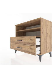 Hyperion Şifonyer 2 Raflı 2 Çekmeceli 88x44x80 Çam-Çam