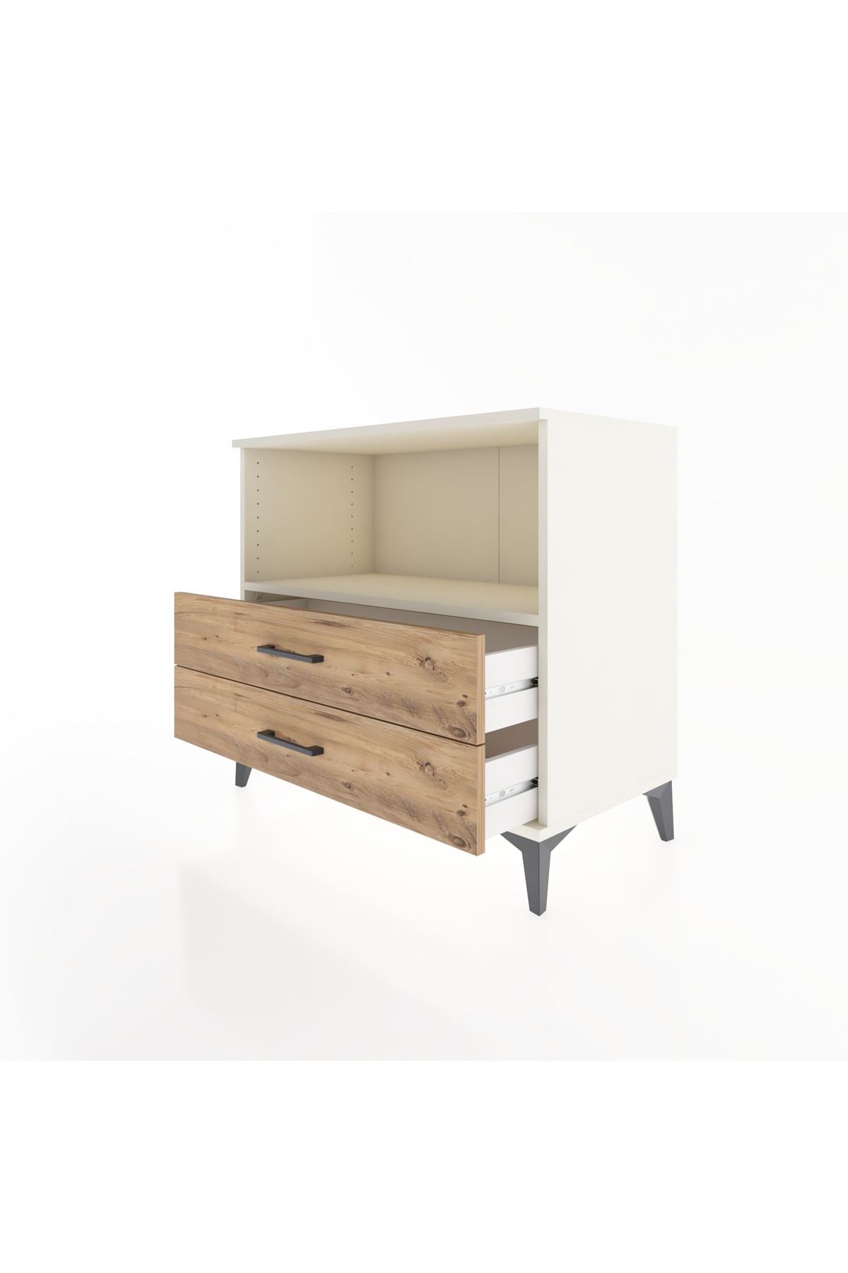 Hyperion Şifonyer Tek Raflı 2 Çekmeceli 88x44x80 Aytaşı-Çam