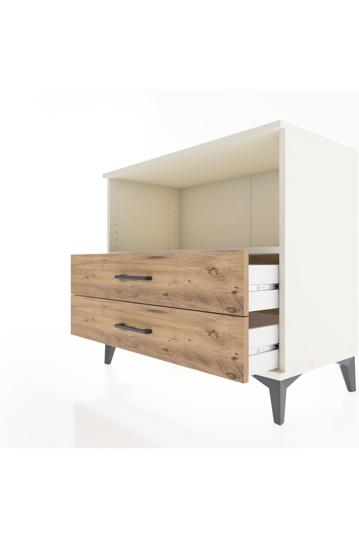 Hyperion Şifonyer Tek Raflı 2 Çekmeceli 88x44x80 Aytaşı-Çam