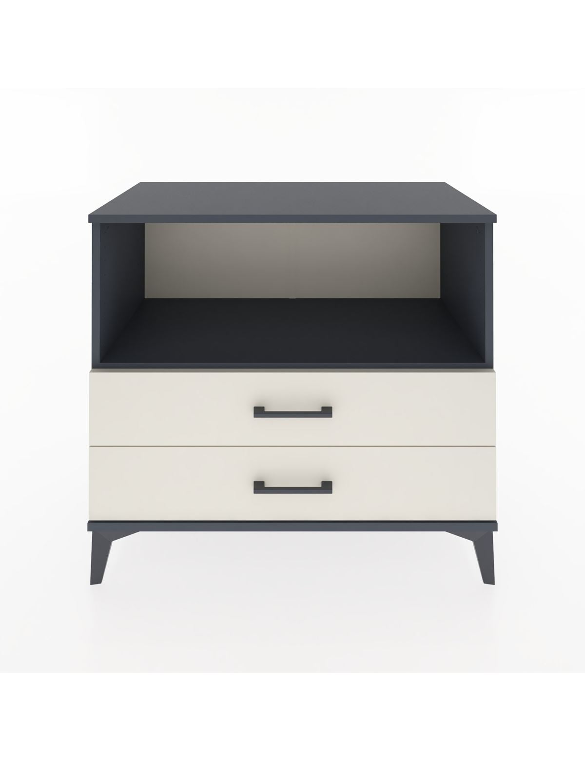 Hyperion Şifonyer Tek Raflı 2 Çekmeceli 88x44x80 Antrasit-Aytaşı