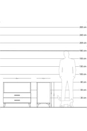 Hyperion Şifonyer Tek Raflı 2 Çekmeceli 88x44x80 Antrasit-Aytaşı